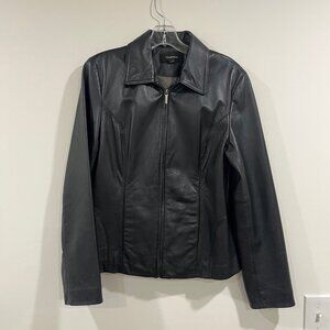 VTG Cole Brook Women's Black leather jacket size Medium